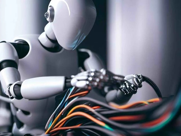 Aplicação de cabos elétricos especiais em braço robótico de automação industrial